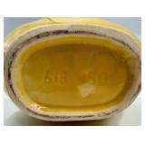 Shawnee Bow Vase & McCoy 685 Bowl & McCoy Greenish Yellow Bowl & Artist-Signed Tall Pottery Vase (Lot of 4)