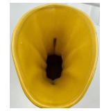 Shawnee Bow Vase & McCoy 685 Bowl & McCoy Greenish Yellow Bowl & Artist-Signed Tall Pottery Vase (Lot of 4)