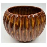 Shawnee Bow Vase & McCoy 685 Bowl & McCoy Greenish Yellow Bowl & Artist-Signed Tall Pottery Vase (Lot of 4)