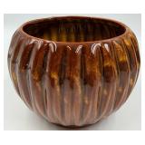 Shawnee Bow Vase & McCoy 685 Bowl & McCoy Greenish Yellow Bowl & Artist-Signed Tall Pottery Vase (Lot of 4)