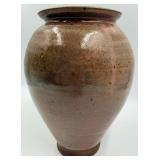 Shawnee Bow Vase & McCoy 685 Bowl & McCoy Greenish Yellow Bowl & Artist-Signed Tall Pottery Vase (Lot of 4)