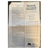 Hand Crafted Shaker Accents 315 Five Drawer Chest with Manual