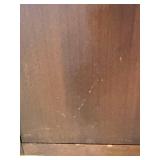 Cabinet - Vintage Dark Wooden Style Single Door & Pull-Out Drawer