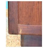 Cabinet - Vintage Dark Wooden Style Single Door & Pull-Out Drawer