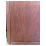 Cabinet - Vintage Dark Wooden Style Single Door & Pull-Out Drawer