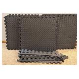 Interlocking Foam Floor Tiles - Diamond Pattern, 26 Tiles & 19 Edge Strips