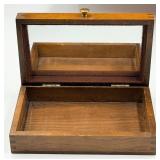 Vintage Wooden Kitchen Utensil Box Set - Spoons, Rolling Pins & Canister