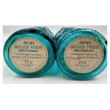 Moon & Stars AVON Breath Fresh Mouthwash Glass Decanter Bottles & Turquoise Compote Set