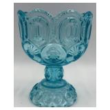 Moon & Stars AVON Breath Fresh Mouthwash Glass Decanter Bottles & Turquoise Compote Set
