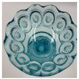 Moon & Stars AVON Breath Fresh Mouthwash Glass Decanter Bottles & Turquoise Compote Set