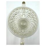 Vintage Fenton Hobnail Blue Glass Vase & Clear Glass Items- 4 Piece Set