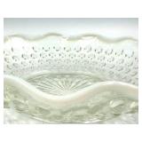 Vintage Fenton Hobnail Blue Glass Vase & Clear Glass Items- 4 Piece Set