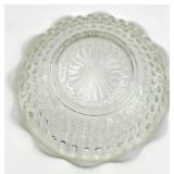 Vintage Fenton Hobnail Blue Glass Vase & Clear Glass Items- 4 Piece Set