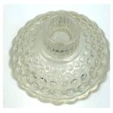 Vintage Fenton Hobnail Blue Glass Vase & Clear Glass Items- 4 Piece Set