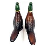 Avon Leather Aftershave Pheasant Decanters (Lot of 4) 5 FL OZ