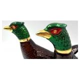 Avon Leather Aftershave Pheasant Decanters (Lot of 4) 5 FL OZ