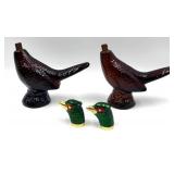 Avon Leather Aftershave Pheasant Decanters (Lot of 4) 5 FL OZ