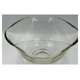 Herb Bottle Set - Thyme Basil Tarragon - Clear Glass with Hand Painted Lattice Pattern, Glass Bowl and Citronella Outdoor Candle