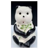 White Ceramic Asian Inspired Tiki Mugs Set - Elephants, Panda & Laughing Buddha (Lot of 6)