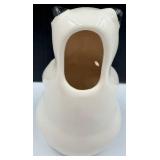 White Ceramic Asian Inspired Tiki Mugs Set - Elephants, Panda & Laughing Buddha (Lot of 6)