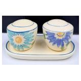 Spring Floral Placemat Set, Salt & Pepper Shakers, Onion Chopper Box, Floral Towels & Decorative Pitcher