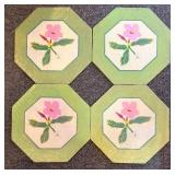 Spring Floral Placemat Set, Salt & Pepper Shakers, Onion Chopper Box, Floral Towels & Decorative Pitcher