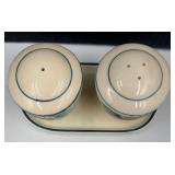 Spring Floral Placemat Set, Salt & Pepper Shakers, Onion Chopper Box, Floral Towels & Decorative Pitcher