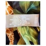 Animal Spirits Safari Decor Set: Elephant Relief Frame, Giraffe Pillar Candle, ECHO Silk Giraffe Jungle Scarf & Elephant Coasters