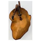 Animal Spirits Safari Decor Set: Elephant Relief Frame, Giraffe Pillar Candle, ECHO Silk Giraffe Jungle Scarf & Elephant Coasters