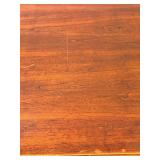 Mersman Desk - Vintage Wood Writing Table with 3 Drawers with Removable Glass Top