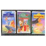 Disney Masterpiece VHS Collection - Snow White, Cinderella, Sleeping Beauty, Fantasia, The Lion King