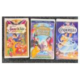 Disney Masterpiece VHS Collection - Snow White, Cinderella, Sleeping Beauty, Fantasia, The Lion King