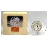 Fifth Avenue Crystal Narcissus 5 1/2 Clock Frosted Crystal Quartz Movement Style #324833 - Lamp & Gorgeous Designs China Blue Vase