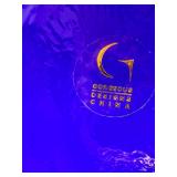 Fifth Avenue Crystal Narcissus 5 1/2 Clock Frosted Crystal Quartz Movement Style #324833 - Lamp & Gorgeous Designs China Blue Vase