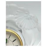 Fifth Avenue Crystal Narcissus 5 1/2 Clock Frosted Crystal Quartz Movement Style #324833 - Lamp & Gorgeous Designs China Blue Vase