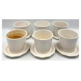 1-800 Flowers White Dimpled Pitcher, 6 Small Ceramic Pots with Saucers and 6 Self-Watering Planters