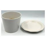 1-800 Flowers White Dimpled Pitcher, 6 Small Ceramic Pots with Saucers and 6 Self-Watering Planters