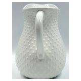 1-800 Flowers White Dimpled Pitcher, 6 Small Ceramic Pots with Saucers and 6 Self-Watering Planters