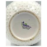 1-800 Flowers White Dimpled Pitcher, 6 Small Ceramic Pots with Saucers and 6 Self-Watering Planters