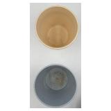 Assorted Ceramic/Clay Vases & Planters - Delft Blue & White, Teal Glaze, Yellow, Terracotta