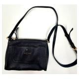 Marc Jacobs Black Pebbled Leather Crossbody Bag & Gold Hardware