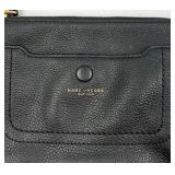 Marc Jacobs Black Pebbled Leather Crossbody Bag & Gold Hardware