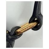 Marc Jacobs Black Pebbled Leather Crossbody Bag & Gold Hardware