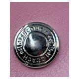 Coach Signature Canvas Tote Beige with Pink Stripe & Coach Black Wristlet