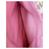 Coach Signature Canvas Tote Beige with Pink Stripe & Coach Black Wristlet