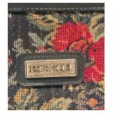 3 Piece Protocol Floral Travel Cases - Floral Tapestry, Leather Trim & Wheels