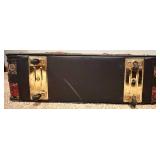 3 Piece Protocol Floral Travel Cases - Floral Tapestry, Leather Trim & Wheels