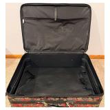 3 Piece Protocol Floral Travel Cases - Floral Tapestry, Leather Trim & Wheels