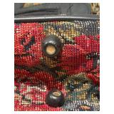 3 Piece Protocol Floral Travel Cases - Floral Tapestry, Leather Trim & Wheels