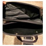 3 Piece Protocol Floral Travel Cases - Floral Tapestry, Leather Trim & Wheels